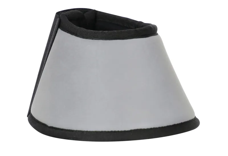 Hy Equestrian Silva Flash Over Reach Boots - Reflective Silver/Black-1